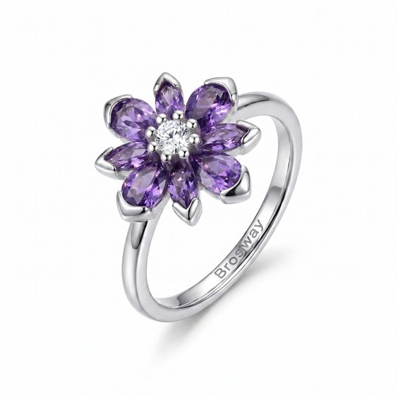 Anello Brosway Donna FANCY - MAGIC PURPLE in Argento FMP141 - FMP141